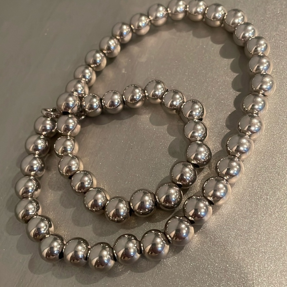 925 sterling silver beads necklace